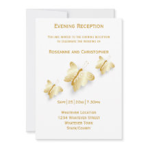 Mariposas invitadas a la recepción de la boda de o