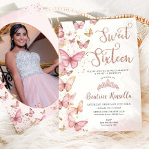 Mariposas Rosadas Dulce Dieciséis Fotos De Cumplea