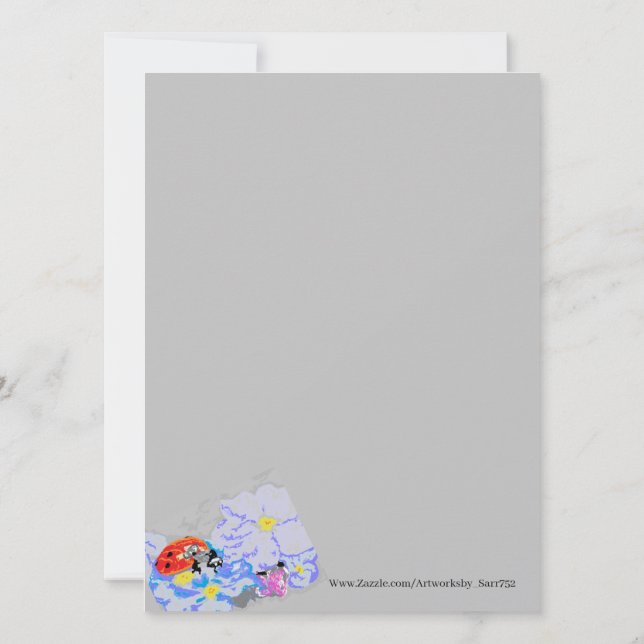 Invitación { Mariquita } (Reverso)