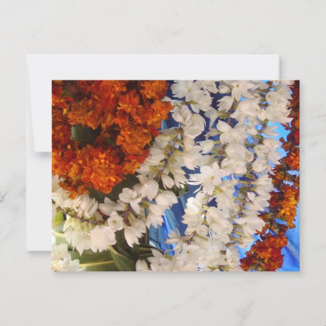 Invitación Marismas de flores indias (Anverso)