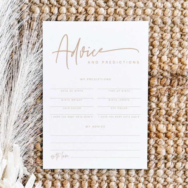Invitación MARLO Boho Earth Toned Baby Advances & Predictions (Subido por el creador)