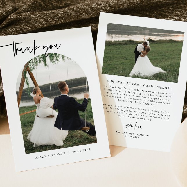 Invitación MARLO Bold Boda de fotografía contemporánea Gracia (Subido por el creador)