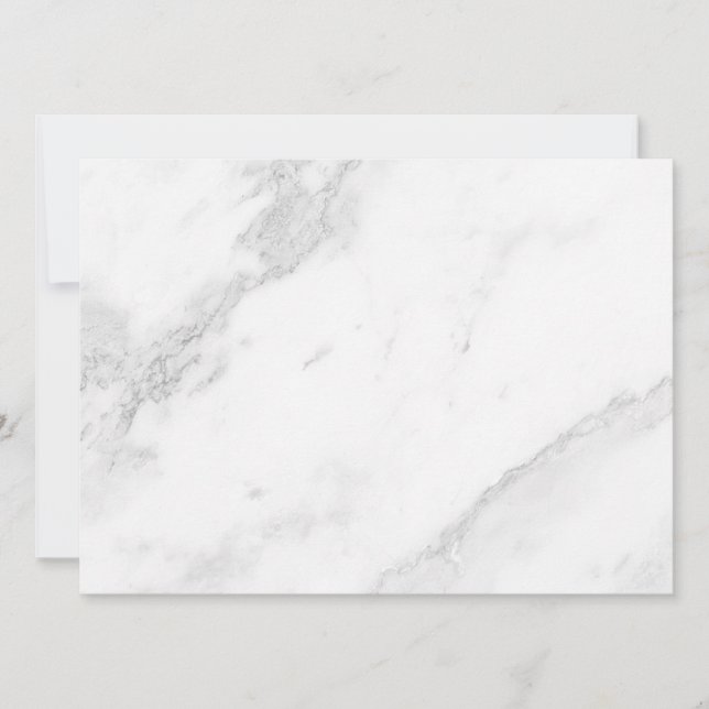 Invitación Mármol Blanco (Anverso)