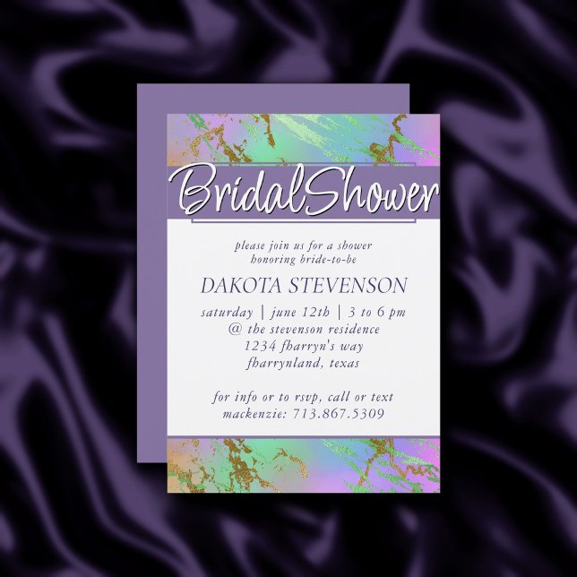 Invitación Mármol del Milenio | Jugadora Bridal Ombre (Subido por el creador)