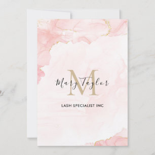 Invitación Mármol Elegante Rosa Beige Dorado Brillante