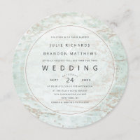 Mármoles modernos en Boda de Círculo de Oro Rosa d