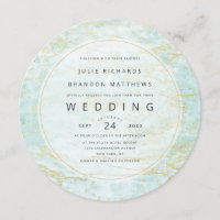 Mármoles modernos en el océano con Boda del círcul