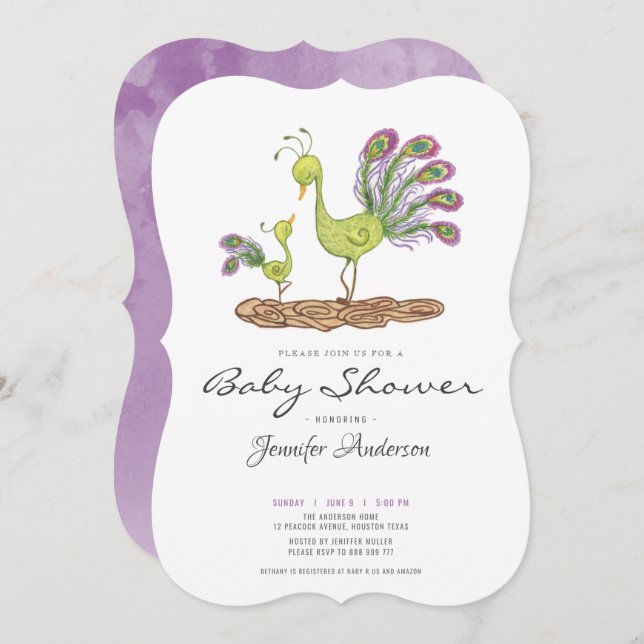 Invitación Marmoto acuática Adorable ducha de bebé (Anverso / Reverso)