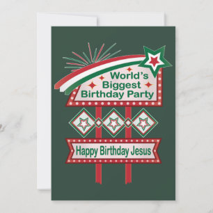 Invitación Marquesina del mayor cumpleaños del mundo