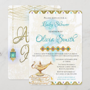 Invitación marroquí a Baby Shower por las noches á