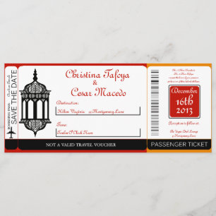 Invitación marroquí de la boda del documento de