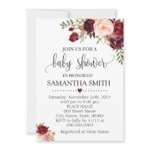 Marsala floral romántico boho moda de bebé