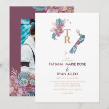 Marsala | Hojas Tropicales Floral Boda