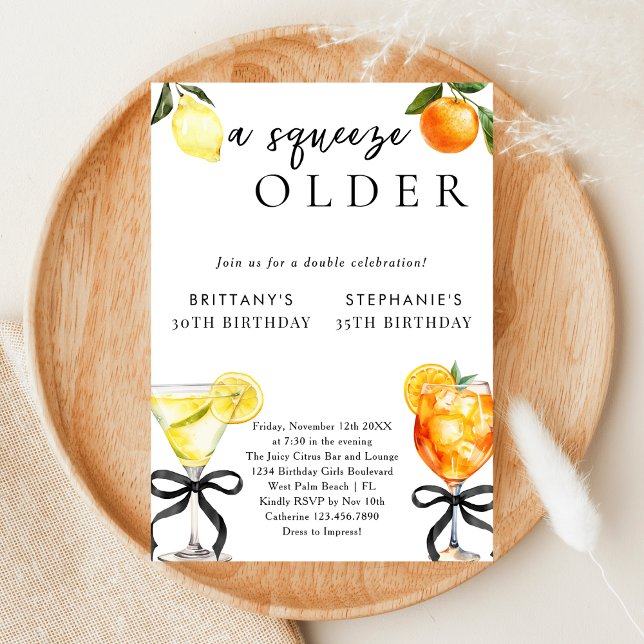 Invitación Martini Aperol doble cumpleaños (Subido por el creador)