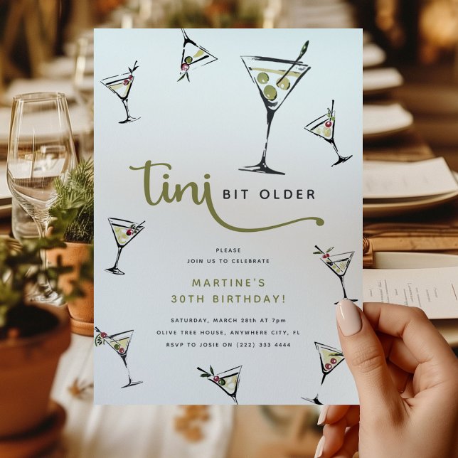 Invitación Martini Cocktail Adultos cumpleaños (Subido por el creador)