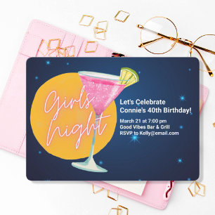 Invitación Martini de Noche de Chicas