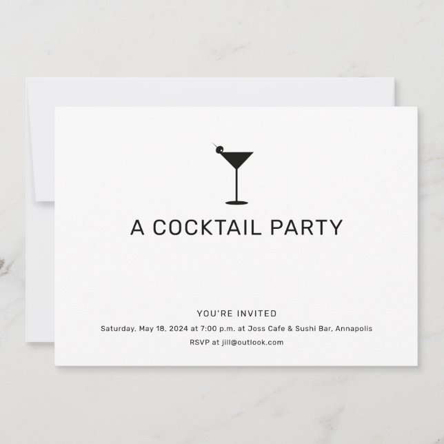 Invitación Martini Fiesta (Anverso)