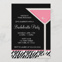 Martini Glass y Diamond Ring Bachelorette