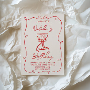 Invitación Martini Martini 30th 50th 40th Birthday