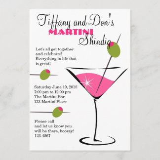 Invitación ¡Martini Shindig!