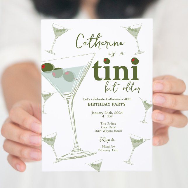 Invitación Martini Theme Party digital e imprimible (Subido por el creador)