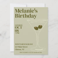 Martinis Birthday Party