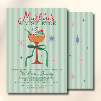 Invitación Martini's & Mistletoe Christmas Cocktail event