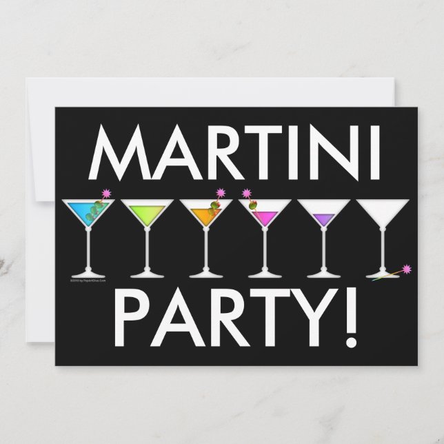 Invitación - Martinis va, se va, se va (Anverso)