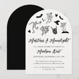 Invitación Martinis y Luz de Luna Despedida de Soltera Espelu