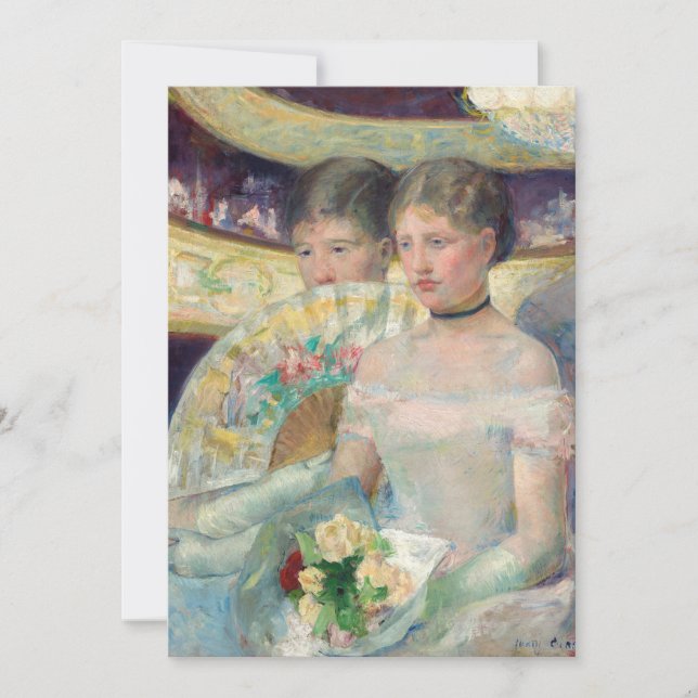 Invitación Mary Cassatt - El Palco (Anverso)