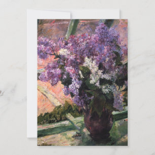 Invitación Mary Cassatt - Lilas en una ventana