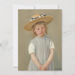 Invitación Mary Cassatt - Niño con sombrero de paja