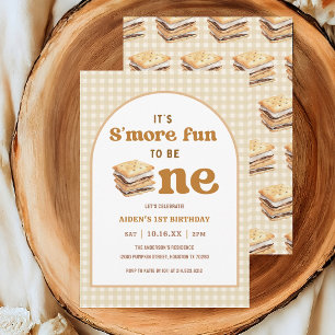 Invitación Más Diversión Siendo Un Smore Fiesta de Cumpleaños