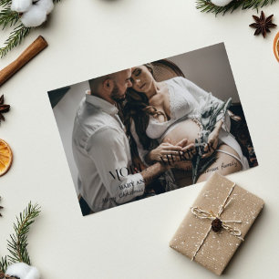 Invitación Más + Navidades más felices foto de feriado por em