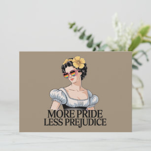 Invitación Más Orgullo Menos Prejuicio LGBTQ Orgulloso Aliado