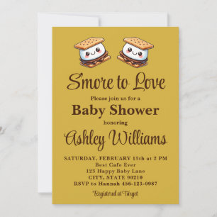 Invitación Más para amar el Baby Shower Fun Fall otoño invier