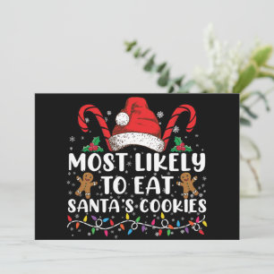 Invitación Más Probable De Comer Las Galletas De Santa Famili