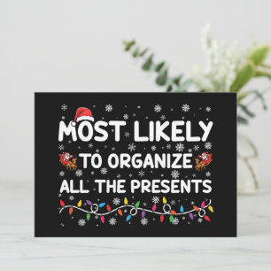 Invitación Más Probable De Organizar Todos Los Regalos De Nav