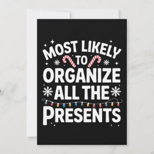 Invitación Más Probable De Organizar Todos Los Regalos Navida