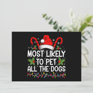 Invitación Más Probable Que Acaricie a Todos Los Perros Diver