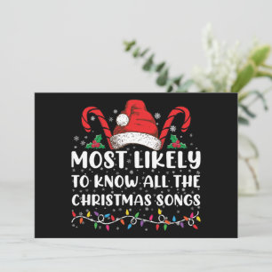Invitación Más Probable Que Conozca Todas Las Canciones De Na
