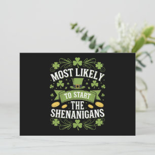 Invitación Más Probable Que Inicie La Traviesa St Patricks