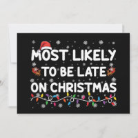 Más Probable Que Llegue Tarde En Pijama De Navidad