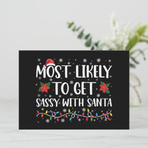 Invitación Más Probable Que Se Saquee Con Santa Familia Xmas
