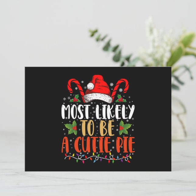 Invitación Más probable que sea un adorable pastelito de Acci (Anverso de pie)