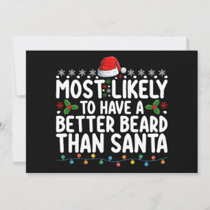 Invitación Más Probable Que Tenga Una Mejor Barba Que Santa