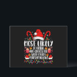 Invitación Más Propenso a Beber Malvaviscos de Chocolate Cali<br><div class="desc">Más Propenso a Beber Chocolate Caliente Con Malvaviscos Extra Navidad Familia a Juego</div>