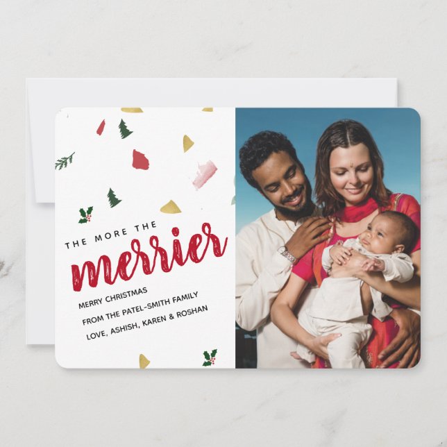 Invitación Más publicidad del nacimiento de un bebé de vacaci (Anverso)