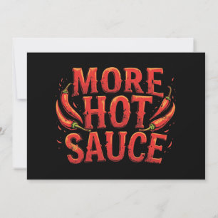 Invitación Más sabor picante sabor picante alimento para chil