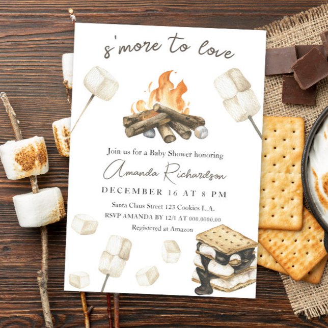 Invitación Más S'more para amar Baby Shower (Subido por el creador)